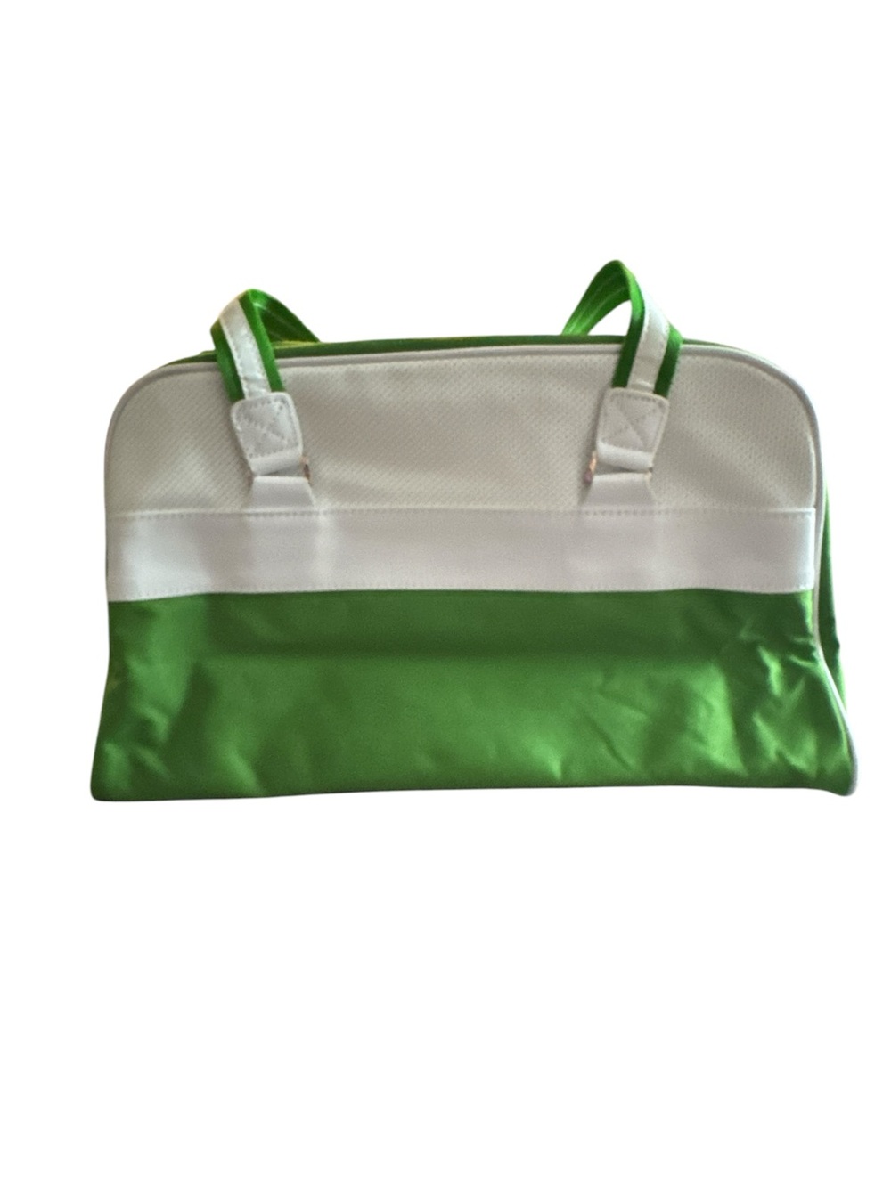 Vintage/Y2K Puma Green and White Travel Duffel Bag - Picture 2 of 6